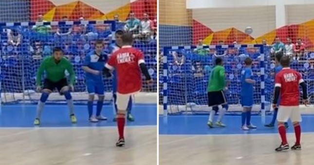 Cú đá phạt khó đoán nhất thế giới, hất bóng biến thủ môn thành 'gã hề'