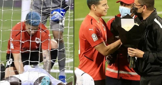 James Rodriguez được gọi là anh hùng vì cứu sống đối thủ bị đột quỵ