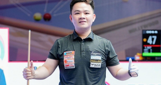 Bao Phương Vinh lên ngôi á quân carom 3 băng châu Á