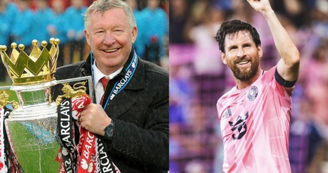Messi đứng ngang Sir Alex Ferguson ở cột gây sốt