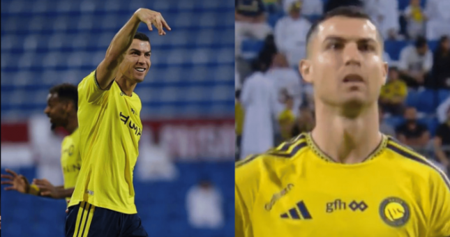 Ronaldo gây sốt với màn ăn mừng bí ẩn