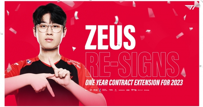 LMHT: T1 gia hạn thêm một năm hợp đồng với Zeus