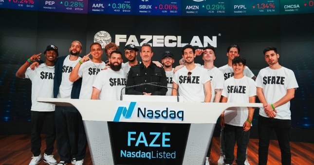 FaZe Clan công khai trên sàn giao dịch Nasdaq