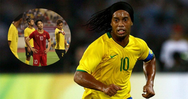 Đối thủ ĐTVN bất ngờ 'nhận quà' từ Ronaldinho