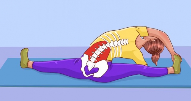 10 động tác kéo giãn cột sống giúp thư giãn sau 1 ngày căng thẳng