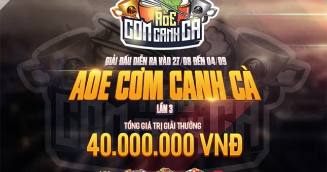 Giải đấu AoE Cơm Canh Gà lần 3 công bố ngày khởi tranh