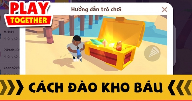 Cách đào kho báu trong Play Together, mẹo đào kho báu hiệu quả
