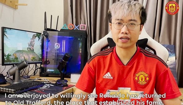 BLV Hoàng Luân bất ngờ góp mặt trong video chào mừng CR7 trở lại MU