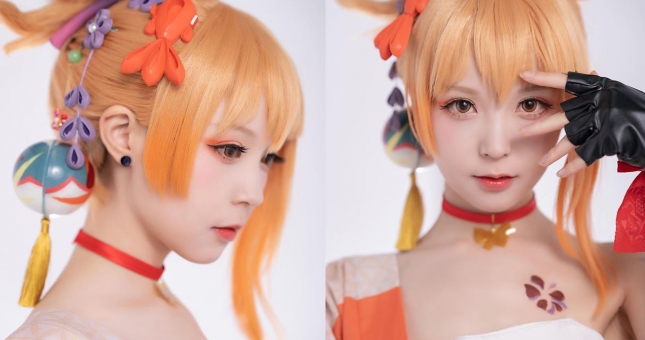 Màn cosplay Yoimiya 'hết nước chấm' từ hot girl Trung Quốc