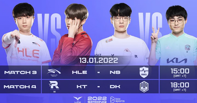 Kết quả LCK Mùa Xuân 2022 mới nhất ngày 13/1
