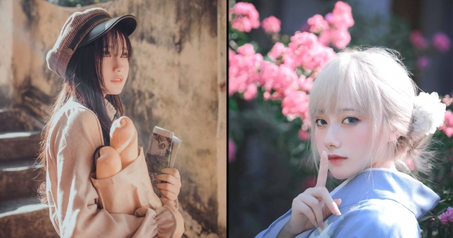 Coser Hà Vi mê hoặc người xem với nhan sắc dịu dàng trong sáng