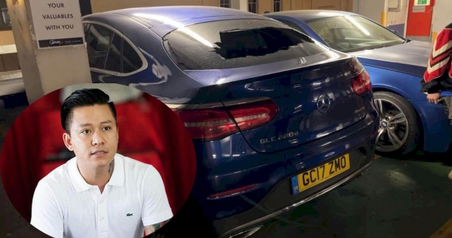 Mercedes-Benz GLC 220d Coupe của ca sĩ Tuấn Hưng bị đập vỡ kính tại London