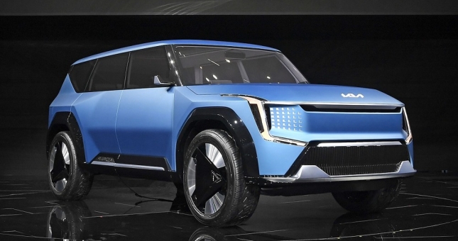 Cận cảnh Kia EV9 'bằng da bằng thịt' - đối thủ 'đáng gờm' của VinFast VF9 trong tương lai