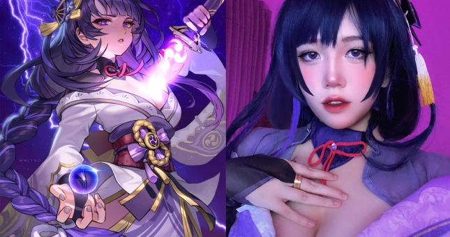 Nữ game thủ Việt cosplay Raiden Shogun trong Genshin Impact