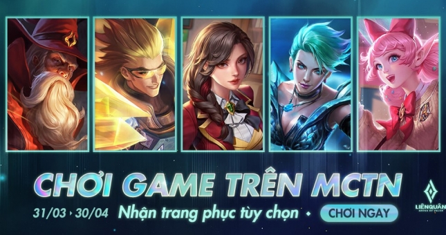 Garena tặng trang phục bậc S+ khi chơi Liên Quân trên máy chủ thử nghiệm
