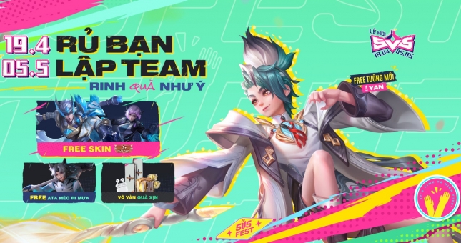 Liên Quân Mobile tặng miễn phí tướng và trang phục nhân dịp 30/4 - 1/5