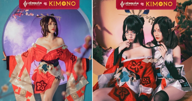 Liên Quân Mobile ra mắt bộ ảnh cosplay Veres Kimono cực kỳ gợi cảm