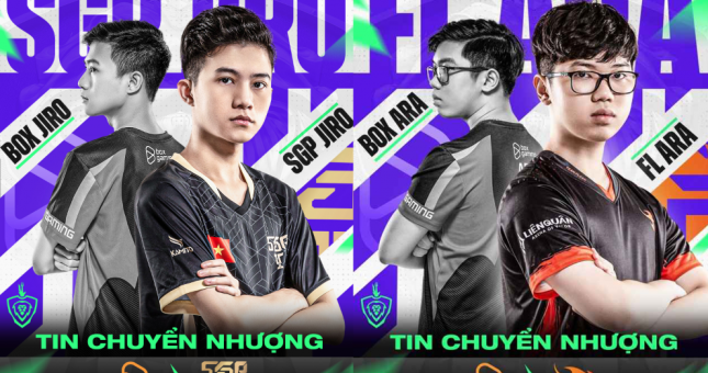 Chuyển nhượng Liên Quân 21/7: Team Flash -3, BOX Gaming +4, HEAVY đón siêu sao