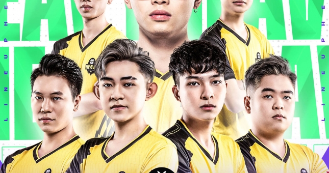 Đội hình chính thức của HEAVY tại ĐTDV Mùa Đông 2022