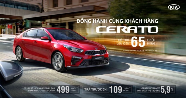 Giảm 65 triệu đồng, giá xe Kia Cerato rẻ ngang xe hạng B Vios, Accent