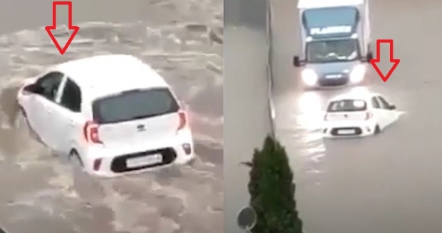 VIDEO: Kia Morning trổ tài vượt nước lũ một cách ngoạn mục