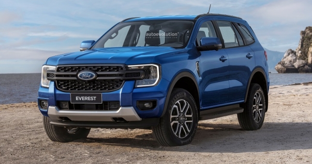 Ford Everest 2022 khiến Fortuner “lo sốt vó” với ngoại hình mới, động cơ V6