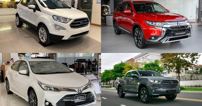 Những mẫu ô tô nào đang được giảm 100% lệ phí trước bạ?