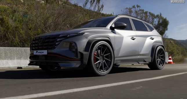 Cận cảnh Hyundai Tucson cực ngầu với bản độ thân rộng của Prior Design