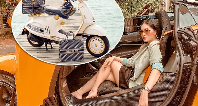 Chán siêu xe, Đoàn Di Băng đòi mua Vespa 946 Christian Dior gần 700 triệu đồng