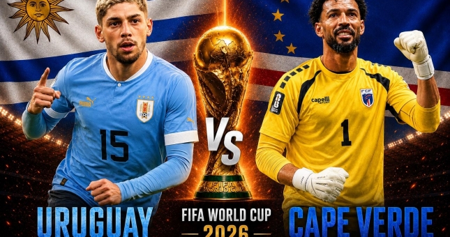Trực tiếp bóng đá Uruguay vs Cape Verde, 5h00 hôm nay 22/6