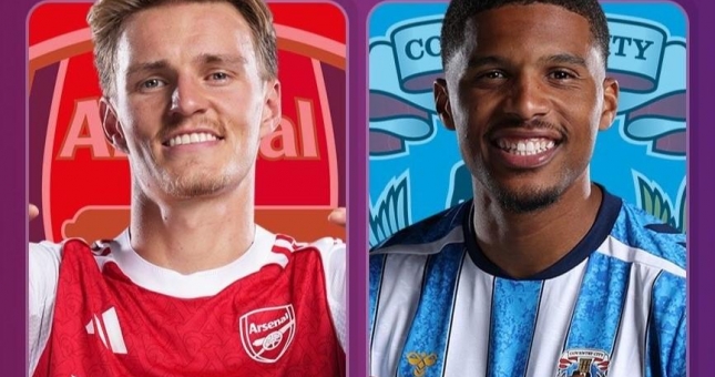 Link xem trực tiếp Arsenal vs Coventry, 2h00 hôm nay 22/8