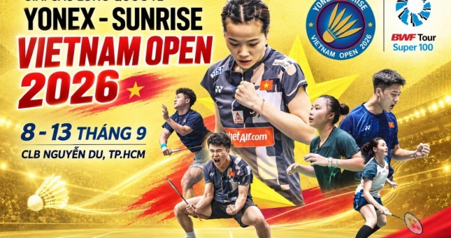 Link xem trực tiếp chung kết Vietnam Open 2026 hôm nay 13/9