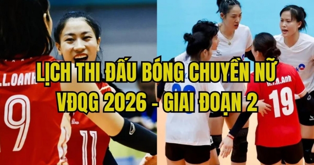 Lịch thi đấu bóng chuyền nữ hôm nay 14/10