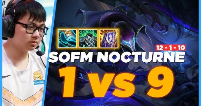 VIDEO: SofM 1 vs 9 với Nocturne đi rừng tại rank Hàn
