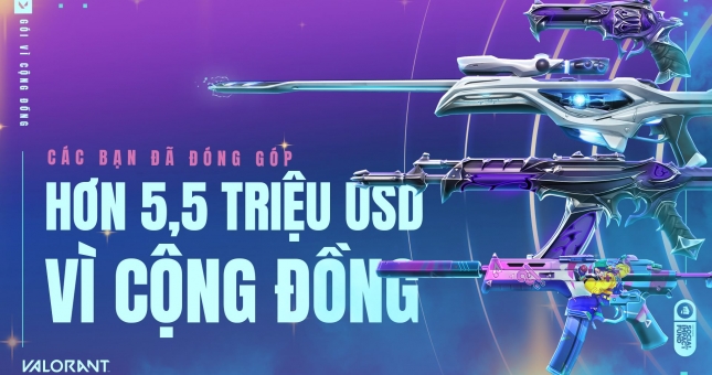 VALORANT đóng góp 5,5 triệu USD vào Quỹ tác động xã hội của Riot Games