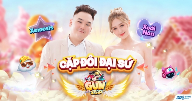 Gun Star của VTC Game chính thức ra mắt, chơi lớn khi mời hẳn cặp đôi đình đám Xemesis và Xoài Non làm gương mặt đại diện
