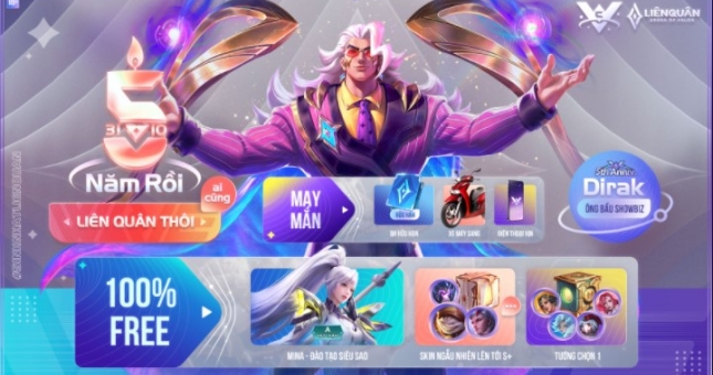 Liên Quân Mobile ra mắt hàng loạt sự kiện mừng sinh nhật 5 tuổi