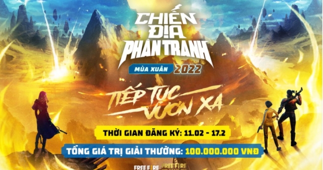 Free Fire: Chiến Địa Phân Tranh trở lại với tổng giải thưởng 100 triệu đồng