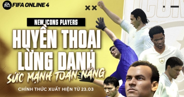 FIFA Online 4 đón chào sự góp mặt của 6 huyền thoại mới
