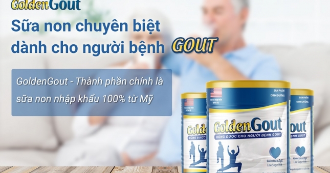 Sữa non Golden Gout - Lựa chọn hàng đầu của bệnh nhân gout