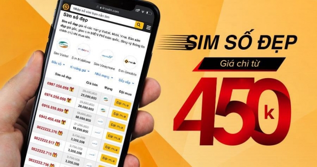 Sim số đẹp chưa từng mất thời - Sản phẩm được yêu thích top đầu