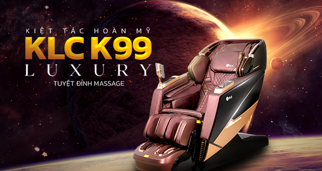 Ghế massage KLC K99 - Siêu phẩm độc quyền dẫn đầu xu hướng công nghệ 2022