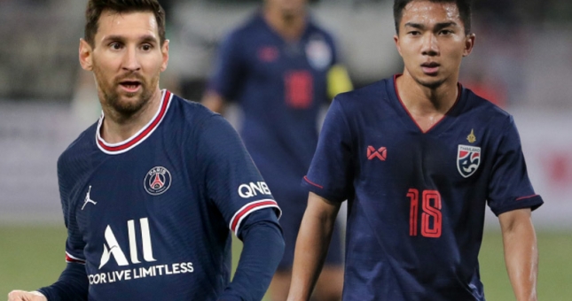 Messi Thái Lan sắp đối đầu với Lionel Messi cùng dàn sao Paris SG