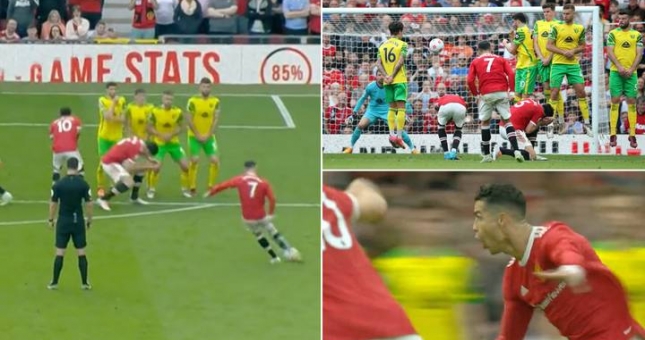 Hành động 'đốn tim' NHM của Ronaldo sau cú hat-trick vào lưới Norwich
