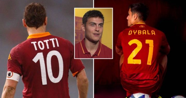 Dybala lý giải nguyên nhân không nhận số áo huyền thoại của Totti ở Roma
