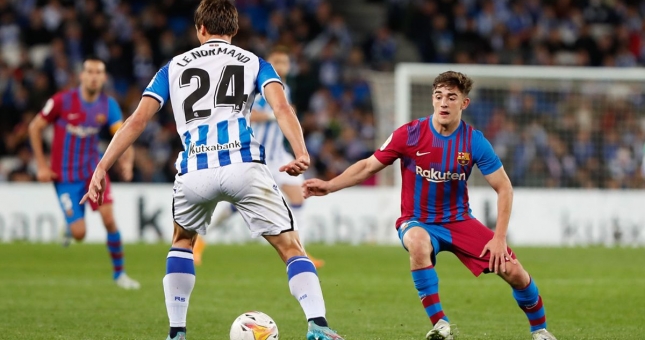 Barca thắng tối thiểu Sociedad nhờ công Aubameyang