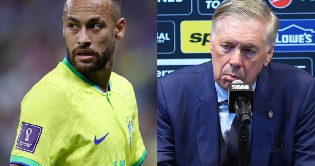 Sắp đá World Cup, HLV Ancelotti chốt xong người thay Neymar