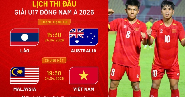 Lịch thi đấu chung kết U17 Đông Nam Á 2026