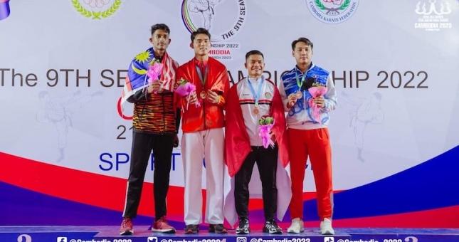 Karate Việt Nam dẫn đầu đoàn đua vô địch Đông Nam Á