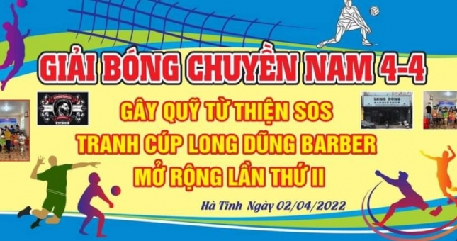Hà Tĩnh tổ chức giải bóng chuyền phong trào gây quỹ ủng hộ trẻ em mồ côi